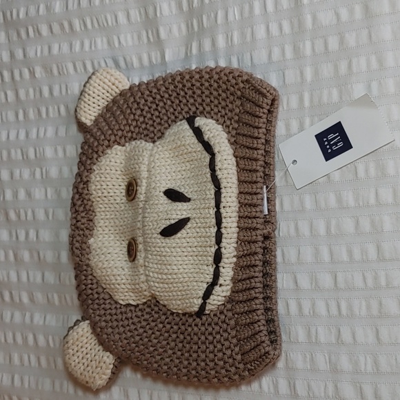Nwt Baby Gap Knitted Monkey Hat - Picture 2 of 10